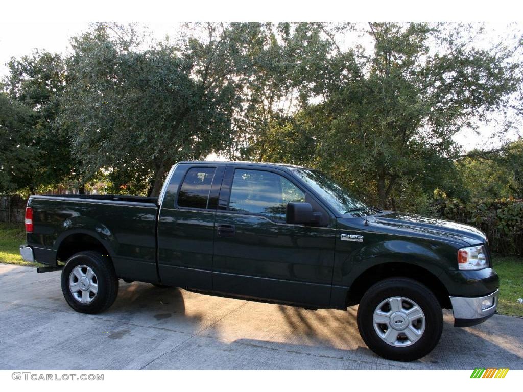 2004 F150 XLT SuperCab 4x4 - Aspen Green Metallic / Medium/Dark Flint photo #16