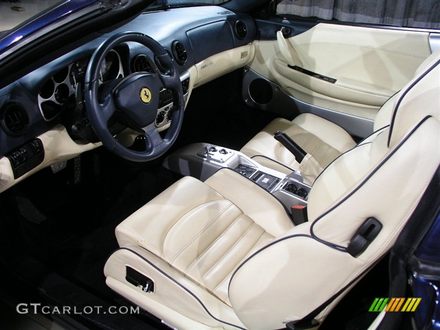 Ivory Interior 2004 Ferrari 360 Spider F1 Photo #246220