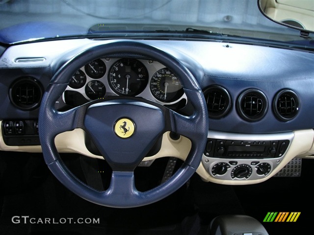2004 Ferrari 360 Spider F1 Ivory Dashboard Photo #246227