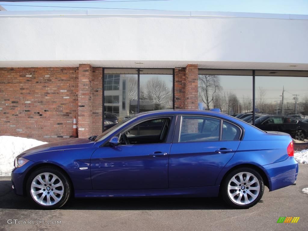 2007 3 Series 328xi Sedan - Montego Blue Metallic / Black photo #3