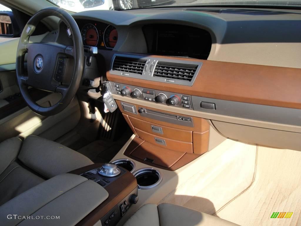 2004 7 Series 745Li Sedan - Black Sapphire Metallic / Dark Beige/Beige III photo #27