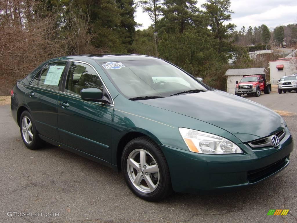 2003 Accord EX Sedan - Noble Green Pearl / Ivory photo #3