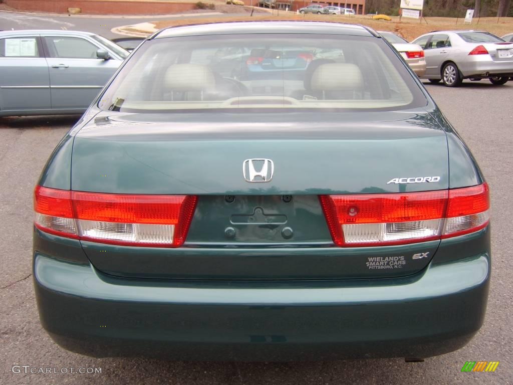 2003 Accord EX Sedan - Noble Green Pearl / Ivory photo #5