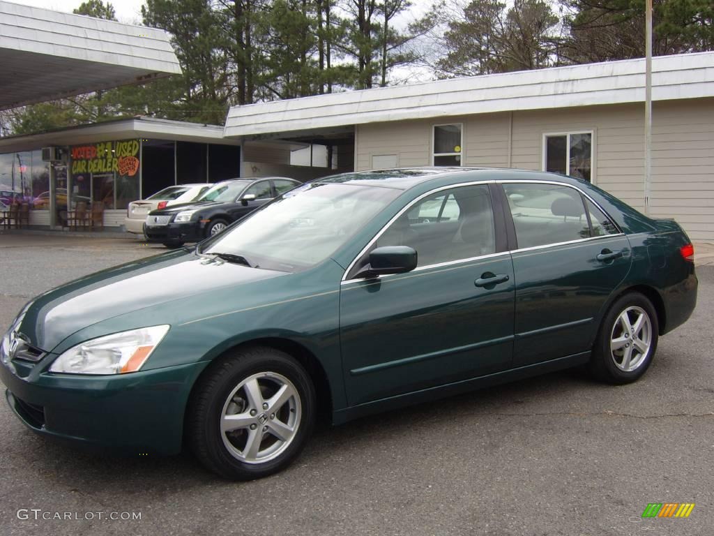 2003 Accord EX Sedan - Noble Green Pearl / Ivory photo #7