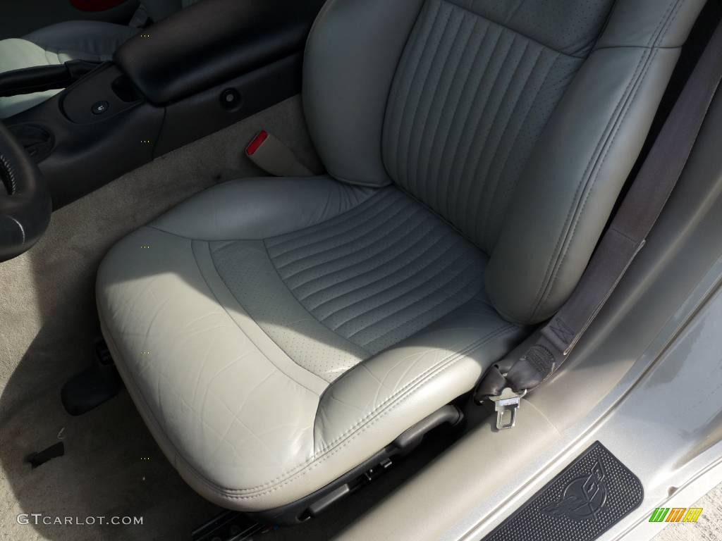 2000 Corvette Convertible - Light Pewter Metallic / Light Oak photo #20