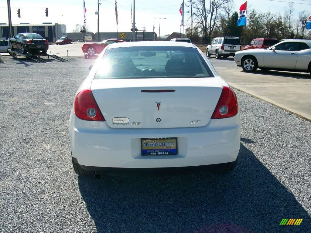 2008 G6 GT Sedan - Ivory White / Ebony Black photo #3