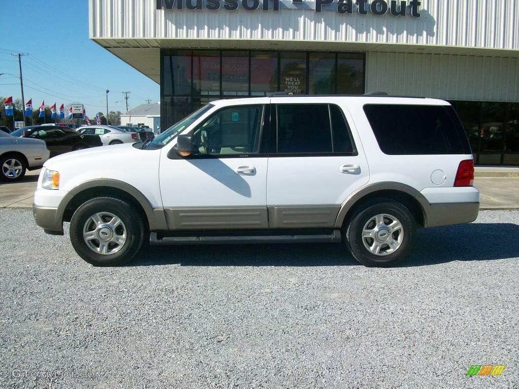 2003 Expedition Eddie Bauer - Oxford White / Medium Parchment photo #1