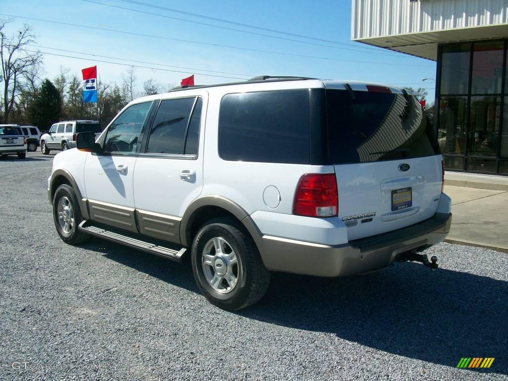 2003 Expedition Eddie Bauer - Oxford White / Medium Parchment photo #2