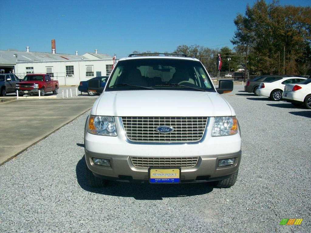 2003 Expedition Eddie Bauer - Oxford White / Medium Parchment photo #7