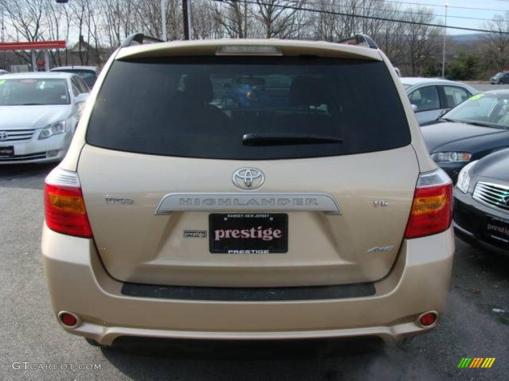 2009 Highlander V6 4WD - Sandy Beach Metallic / Sand Beige photo #5