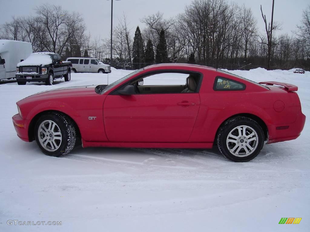 2005 Mustang GT Premium Coupe - Torch Red / Medium Parchment photo #2