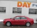 2010 Sangria Red Metallic Ford Fusion SEL V6  photo #2