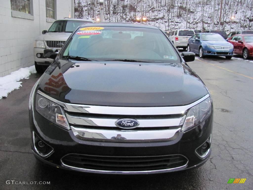 2010 Fusion SEL V6 - Tuxedo Black Metallic / Charcoal Black photo #4