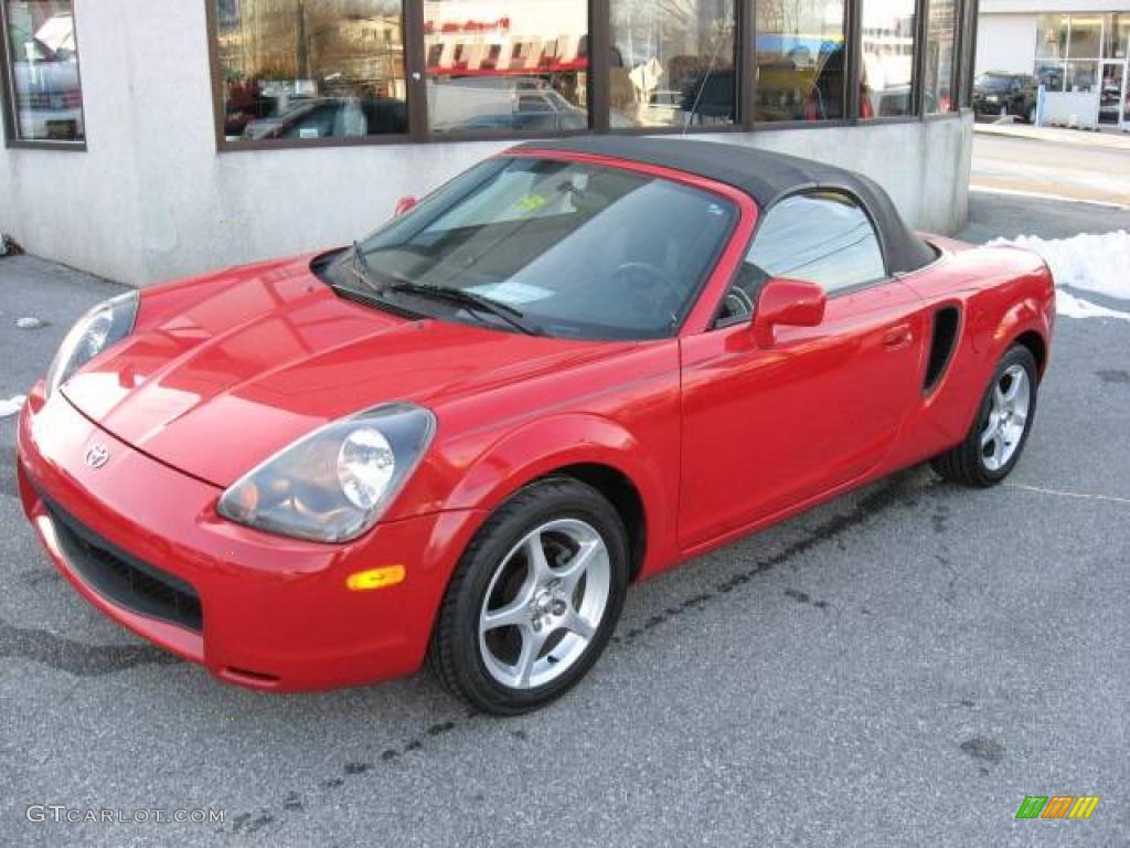 2002 MR2 Spyder Roadster - Absolutely Red / Black photo #2