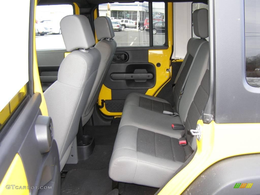 2008 Wrangler Unlimited X 4x4 - Detonator Yellow / Dark Slate Gray/Med Slate Gray photo #6