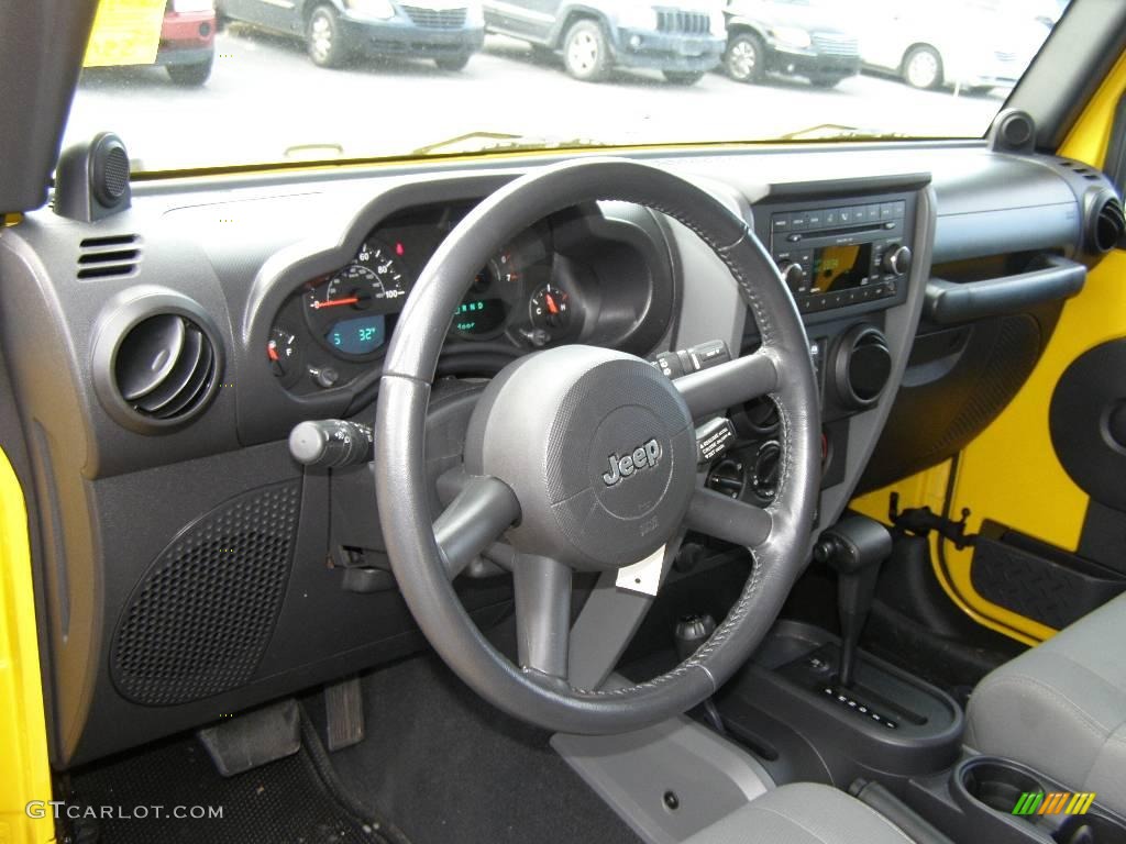2008 Wrangler Unlimited X 4x4 - Detonator Yellow / Dark Slate Gray/Med Slate Gray photo #7