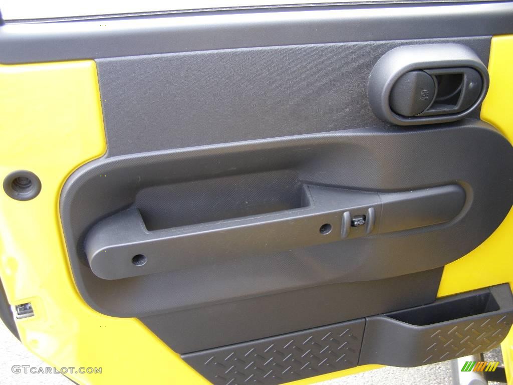 2008 Wrangler Unlimited X 4x4 - Detonator Yellow / Dark Slate Gray/Med Slate Gray photo #8