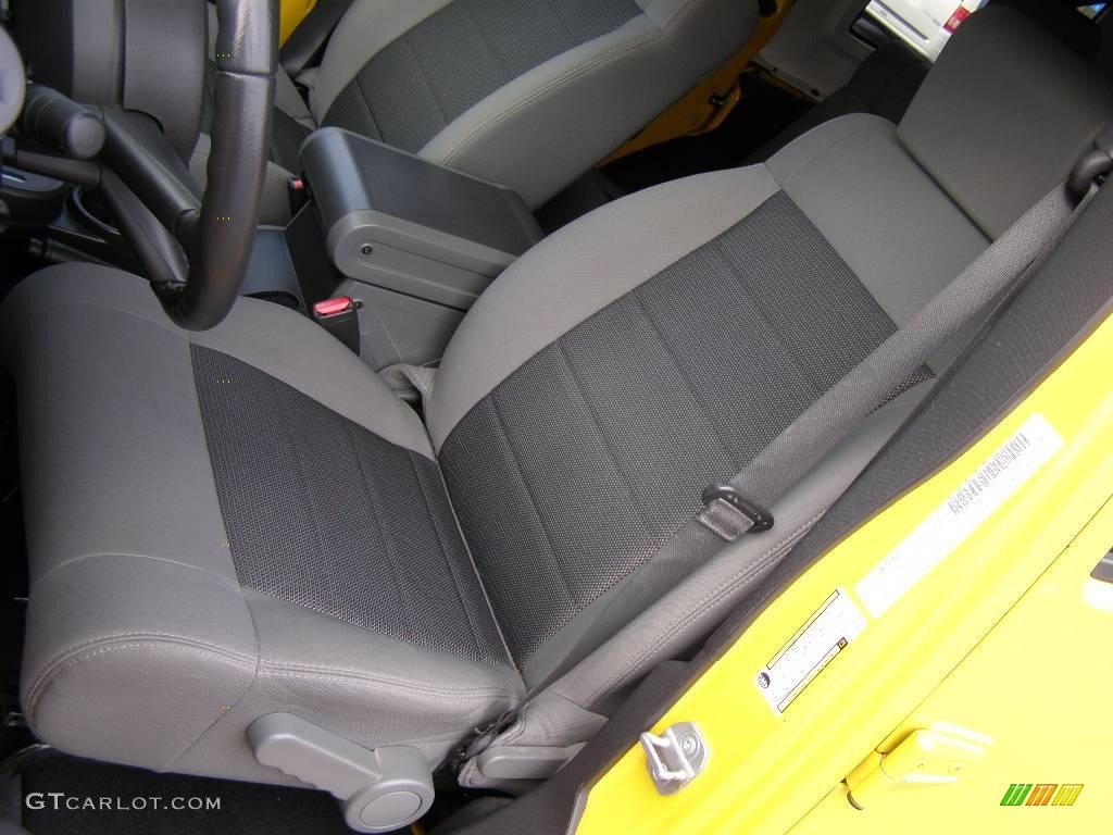 2008 Wrangler Unlimited X 4x4 - Detonator Yellow / Dark Slate Gray/Med Slate Gray photo #10