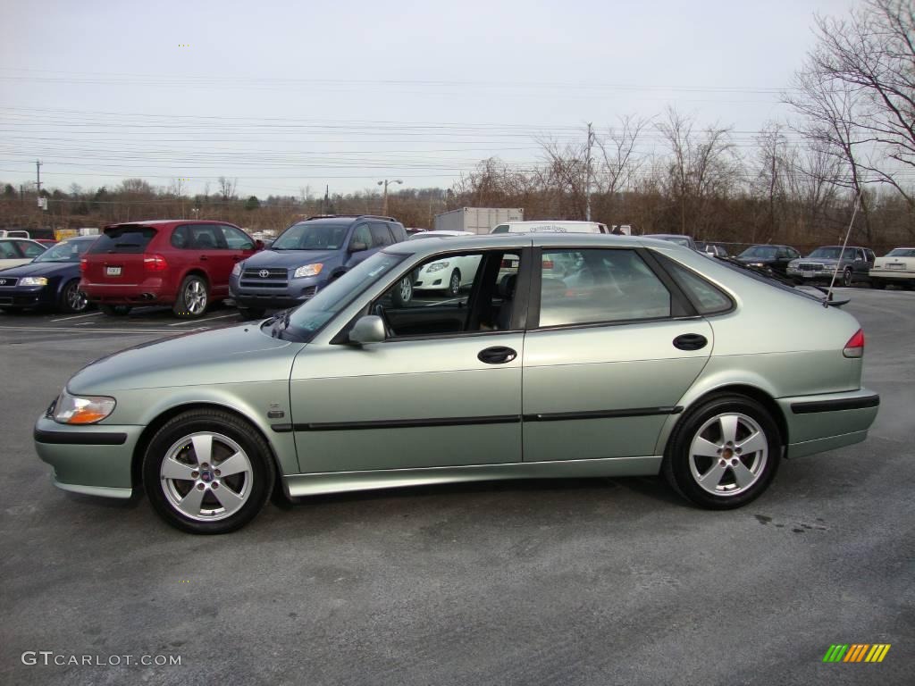 2002 9-3 SE Sedan - Sun Green Metallic / Charcoal Gray photo #10