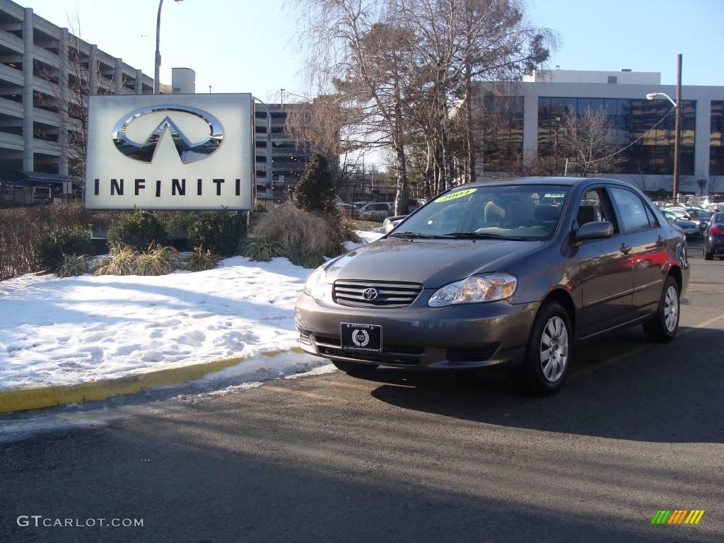 2004 Corolla LE - Moonshadow Gray Metallic / Light Gray photo #1