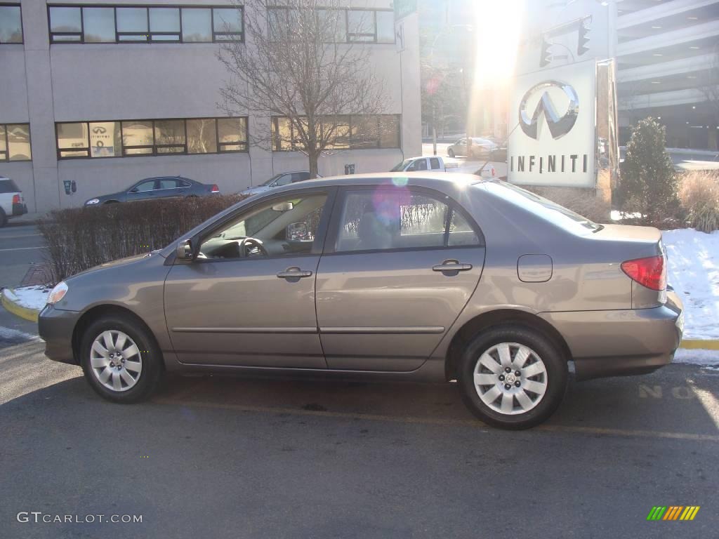 2004 Corolla LE - Moonshadow Gray Metallic / Light Gray photo #8