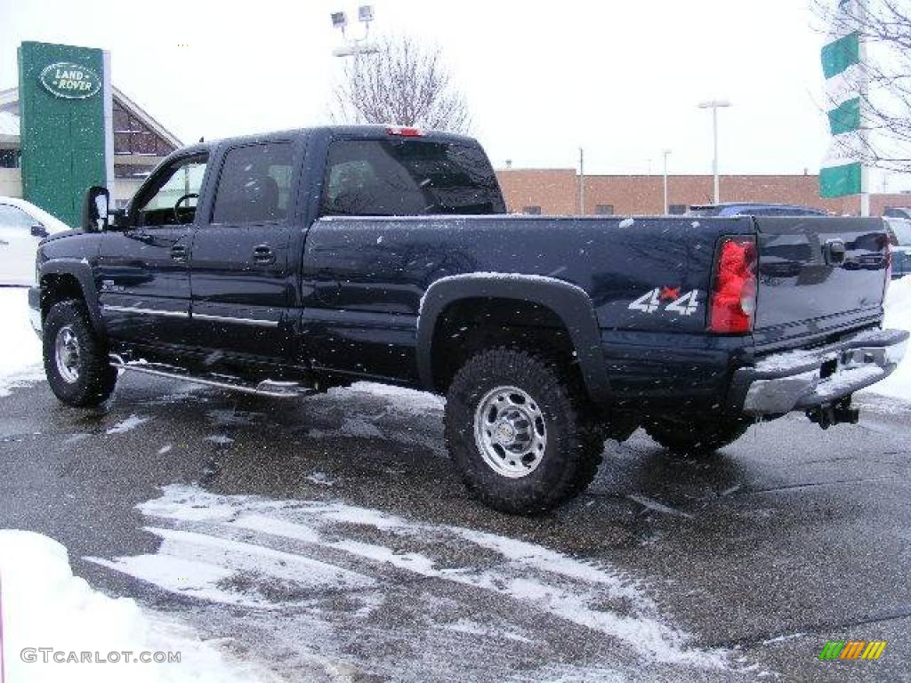 2007 Silverado 2500HD Classic LT Crew Cab 4x4 - Dark Blue Metallic / Dark Charcoal photo #3