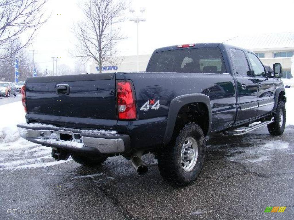 2007 Silverado 2500HD Classic LT Crew Cab 4x4 - Dark Blue Metallic / Dark Charcoal photo #5