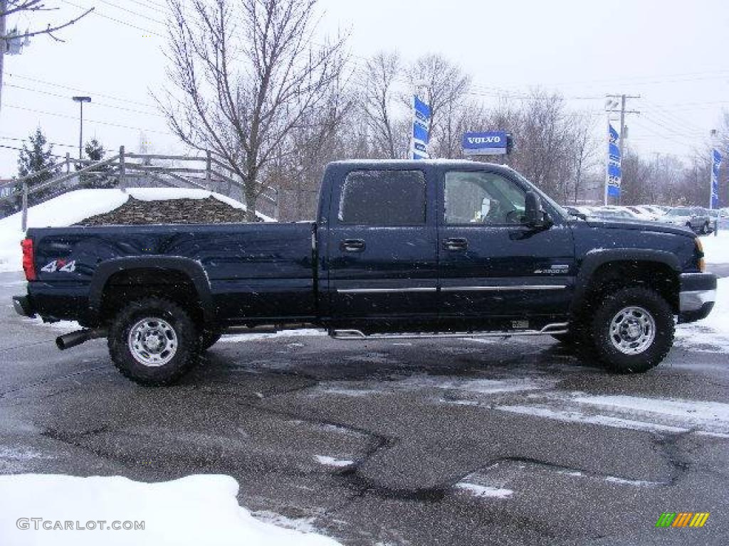 2007 Silverado 2500HD Classic LT Crew Cab 4x4 - Dark Blue Metallic / Dark Charcoal photo #6