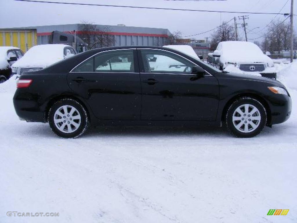 2007 Camry XLE V6 - Black / Bisque photo #2