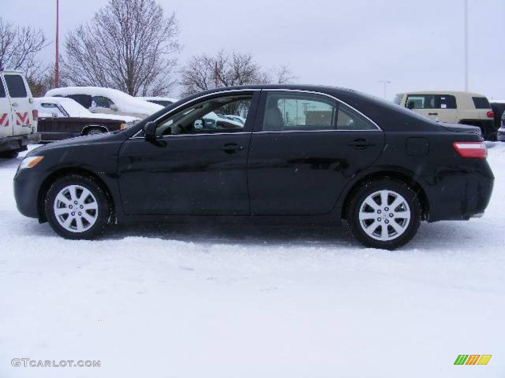 2007 Camry XLE V6 - Black / Bisque photo #6