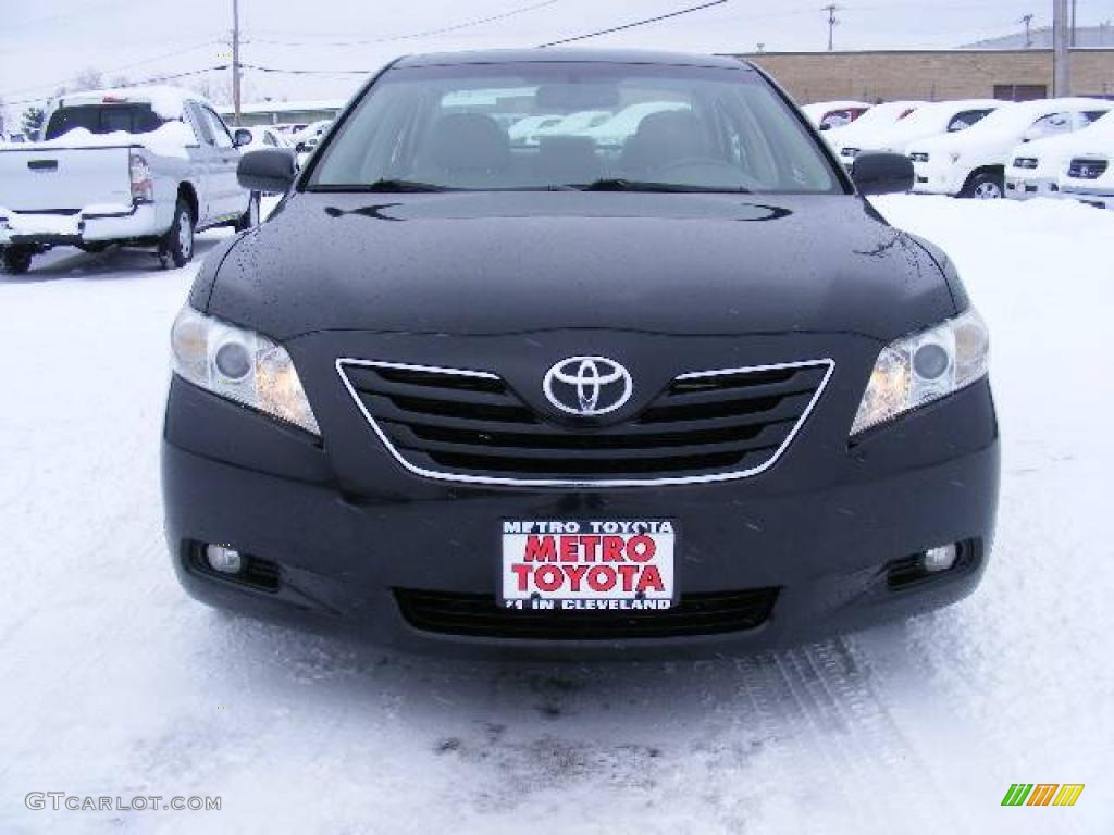 2007 Camry XLE V6 - Black / Bisque photo #8