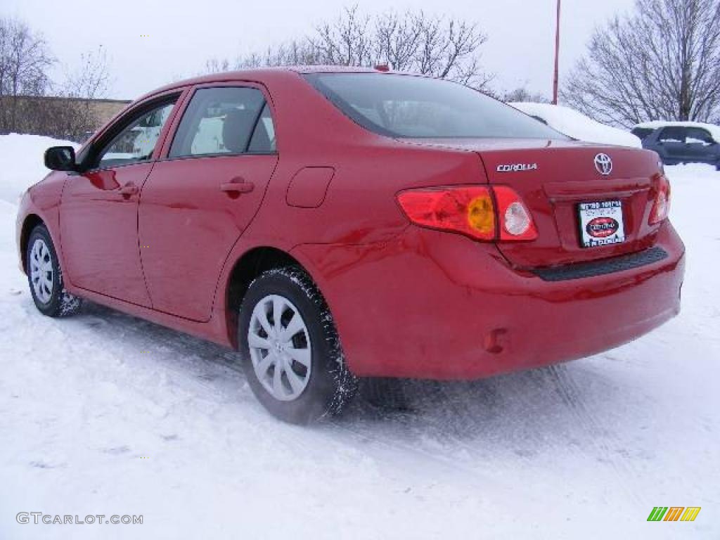2009 Corolla LE - Barcelona Red Metallic / Ash photo #5