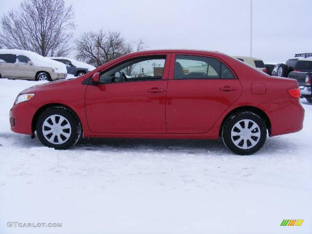 2009 Corolla LE - Barcelona Red Metallic / Ash photo #6