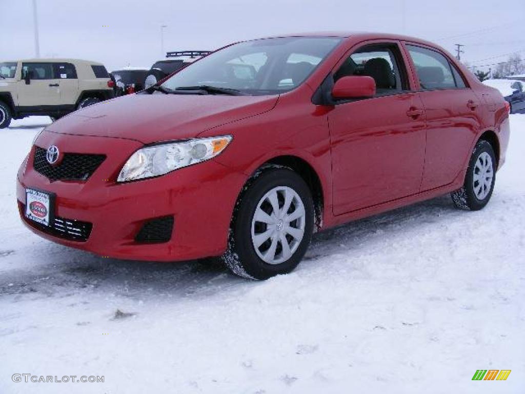 2009 Corolla LE - Barcelona Red Metallic / Ash photo #7