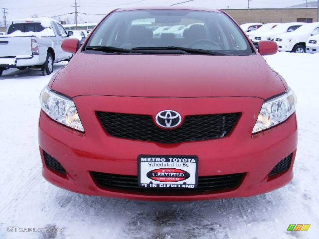 2009 Corolla LE - Barcelona Red Metallic / Ash photo #8