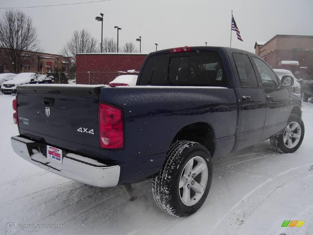 2007 Ram 1500 Big Horn Edition Quad Cab 4x4 - Patriot Blue Pearl / Medium Slate Gray photo #5