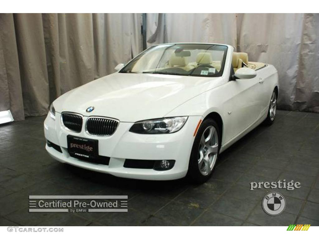 2007 3 Series 328i Convertible - Alpine White / Beige photo #1