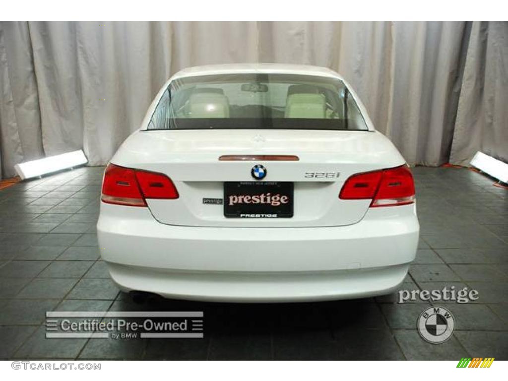 2007 3 Series 328i Convertible - Alpine White / Beige photo #2