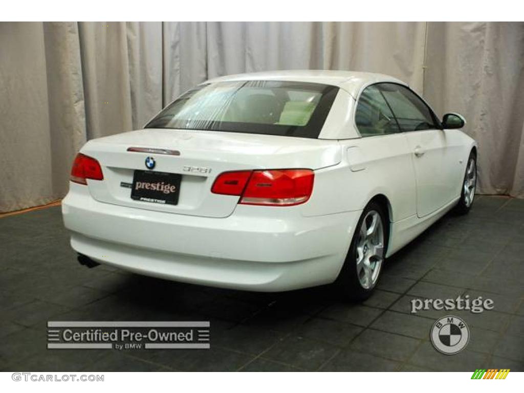 2007 3 Series 328i Convertible - Alpine White / Beige photo #4