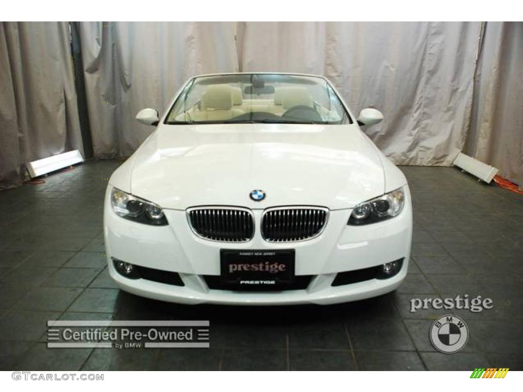 2007 3 Series 328i Convertible - Alpine White / Beige photo #5