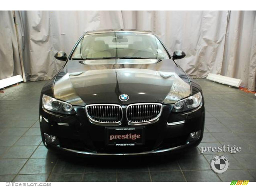 2008 3 Series 328xi Coupe - Jet Black / Beige photo #5