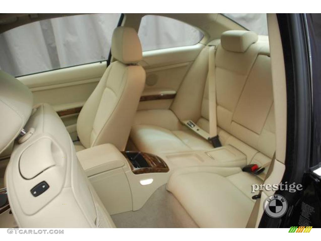 2008 3 Series 328xi Coupe - Jet Black / Beige photo #10