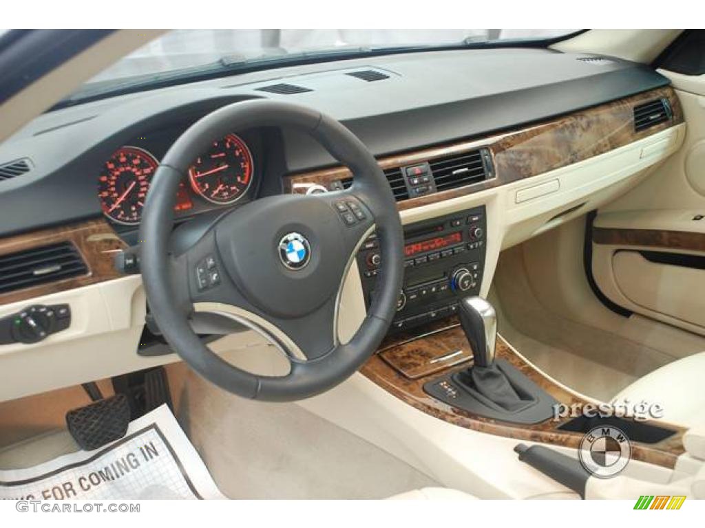 2008 3 Series 328xi Coupe - Jet Black / Beige photo #13