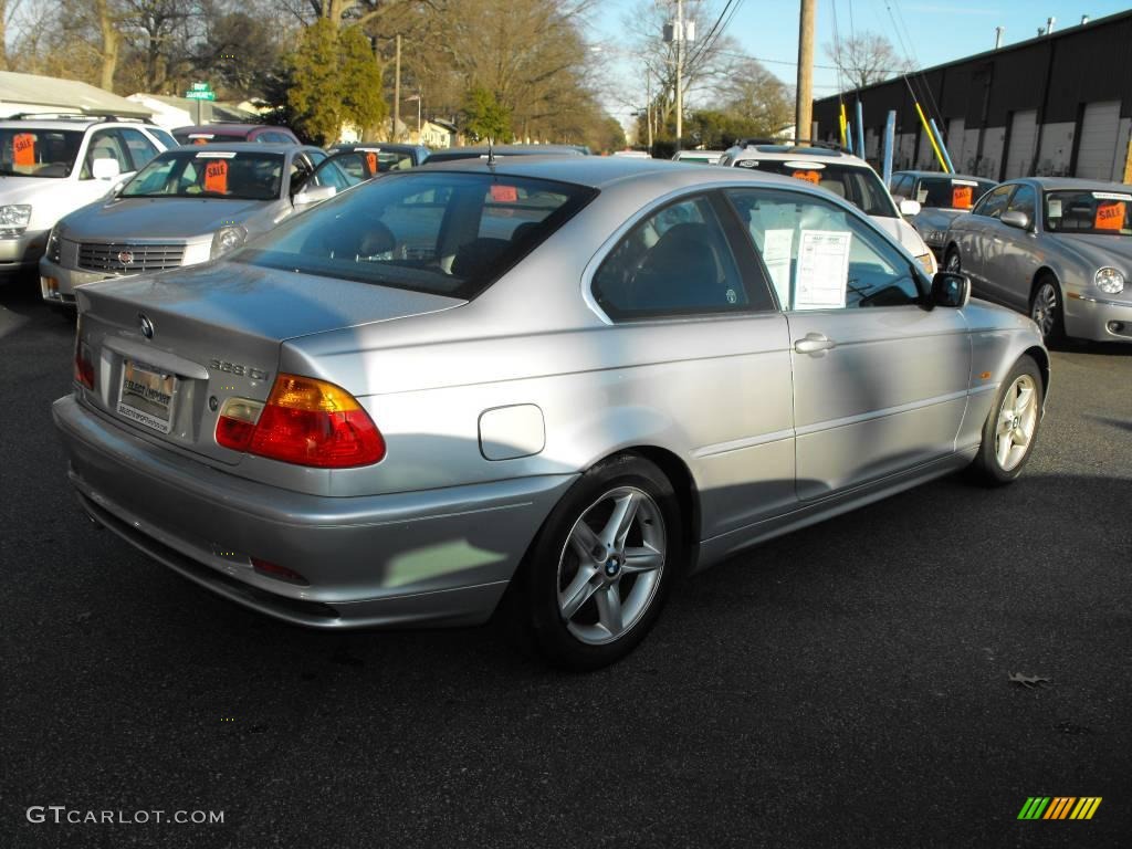 2000 3 Series 328i Coupe - Titanium Silver Metallic / Black photo #6