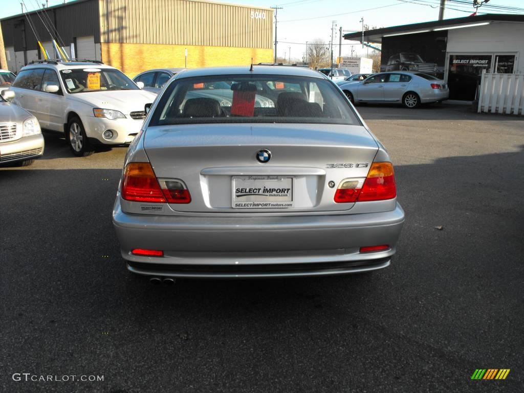 2000 3 Series 328i Coupe - Titanium Silver Metallic / Black photo #7