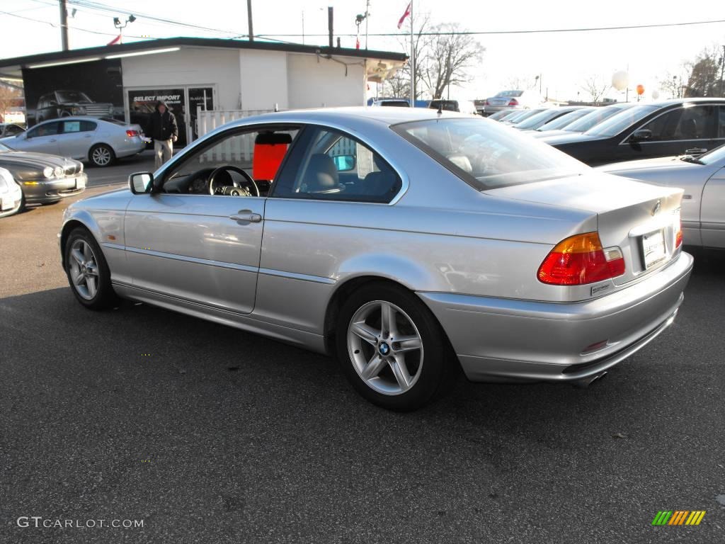 2000 3 Series 328i Coupe - Titanium Silver Metallic / Black photo #8