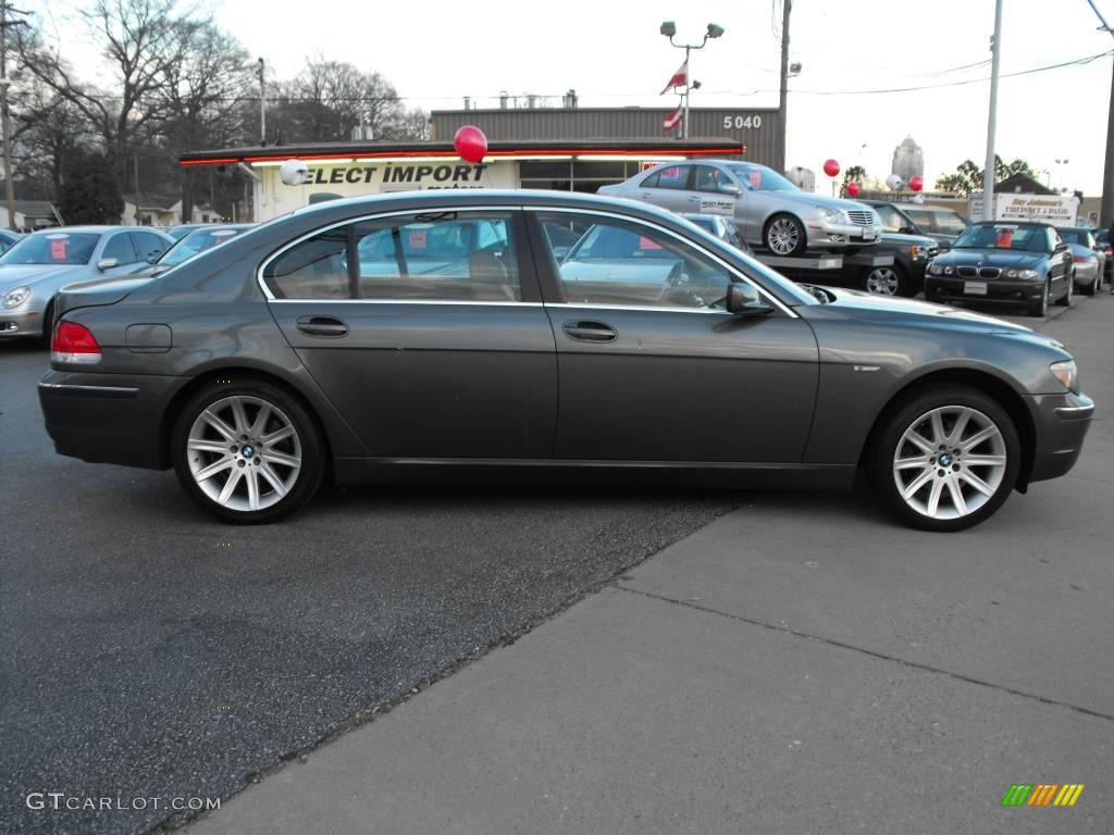 2006 7 Series 750Li Sedan - Titanium Grey Metallic / Black/Natural Brown photo #4