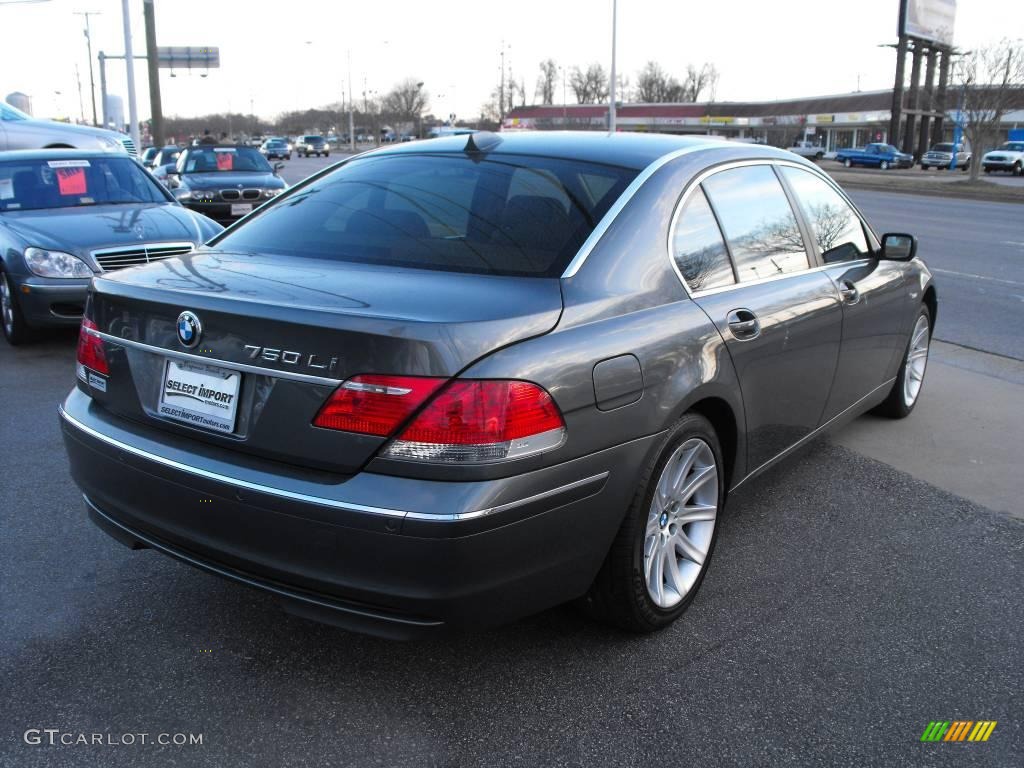 2006 7 Series 750Li Sedan - Titanium Grey Metallic / Black/Natural Brown photo #5