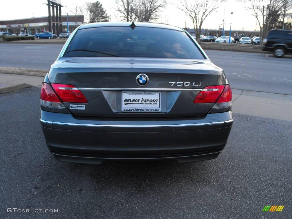 2006 7 Series 750Li Sedan - Titanium Grey Metallic / Black/Natural Brown photo #6