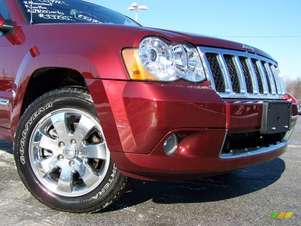 2008 Grand Cherokee Overland 4x4 - Red Rock Crystal Pearl / Dark Khaki/Light Graystone photo #2